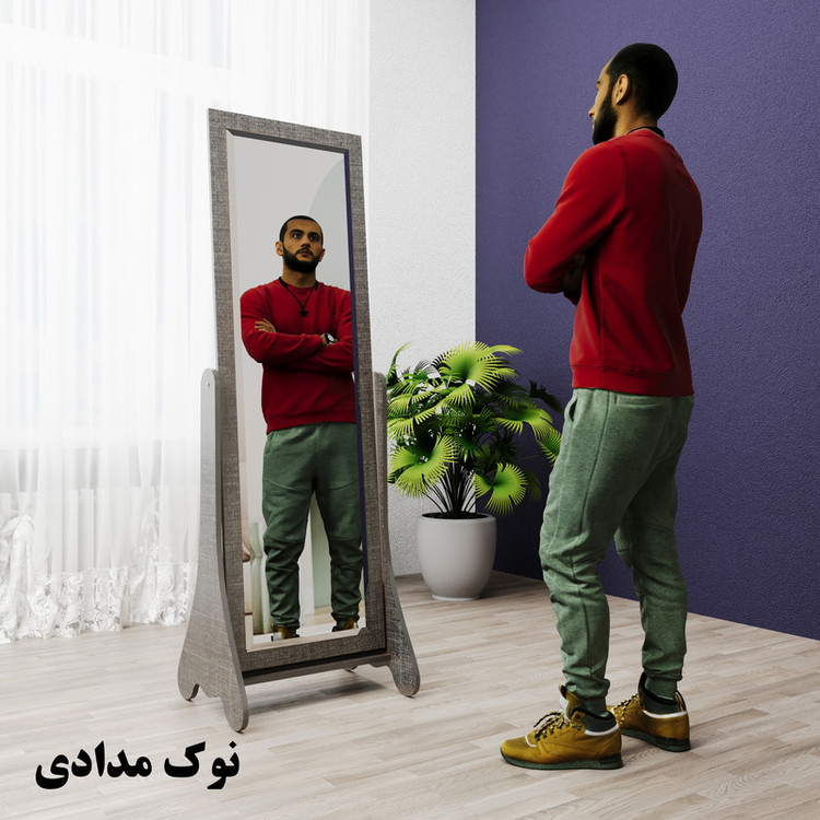 آینه وینه چوب مدل لیو