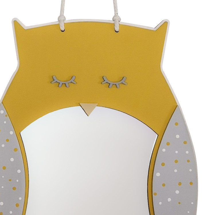 آینه دکوراتیو طرح جغد مدل MKids33C