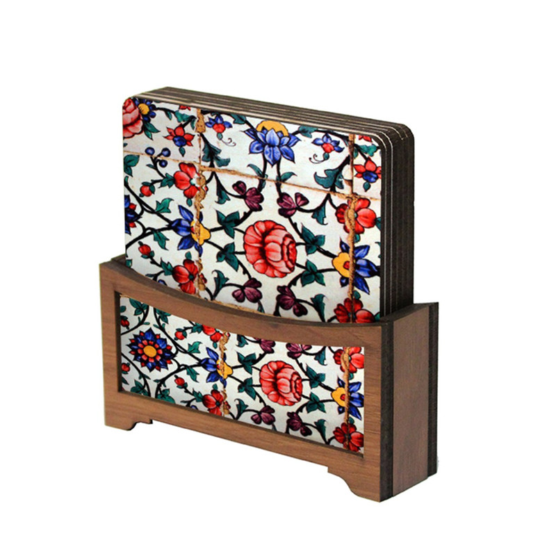 زیر لیوانی تهران جی اف ایکس مدل ZL3205 بسته 6 عددی