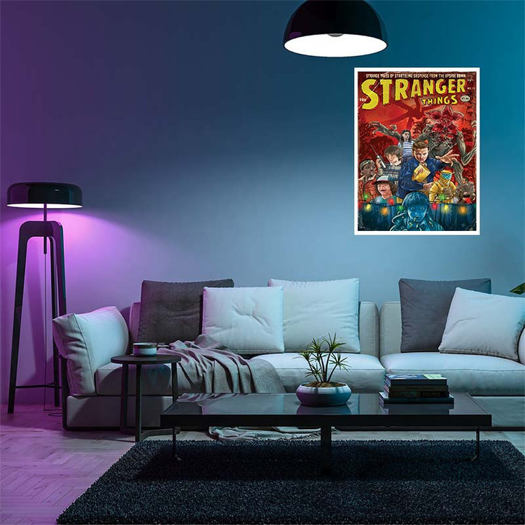 پوستر کارنیکا طرح چیزهای عجیب Stranger Things کد 90767 مجموعه 8 عددی