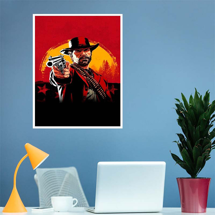 پوستر کارنیکا طرح رد دد Red Dead Redemption کد 71622 مجموعه 8 عددی
