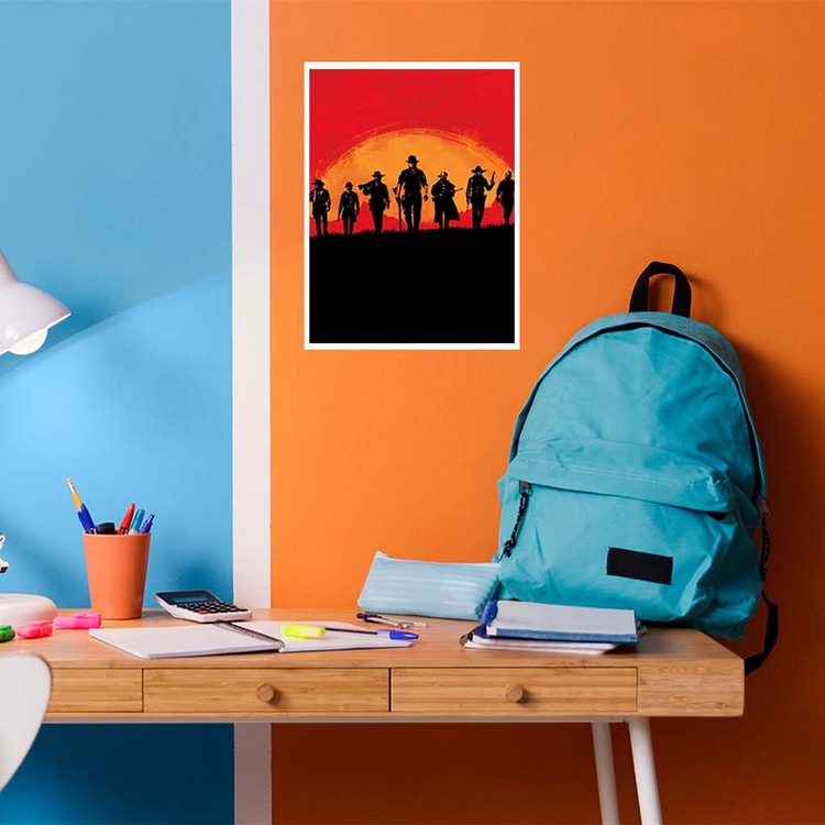 پوستر کارنیکا طرح رد دد Red Dead Redemption کد 71622 مجموعه 8 عددی