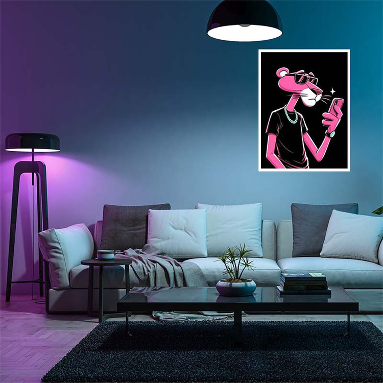 پوستر کارنیکا طرح پلنگ صورتی pink panther کد 31213 مجموعه 8 عددی