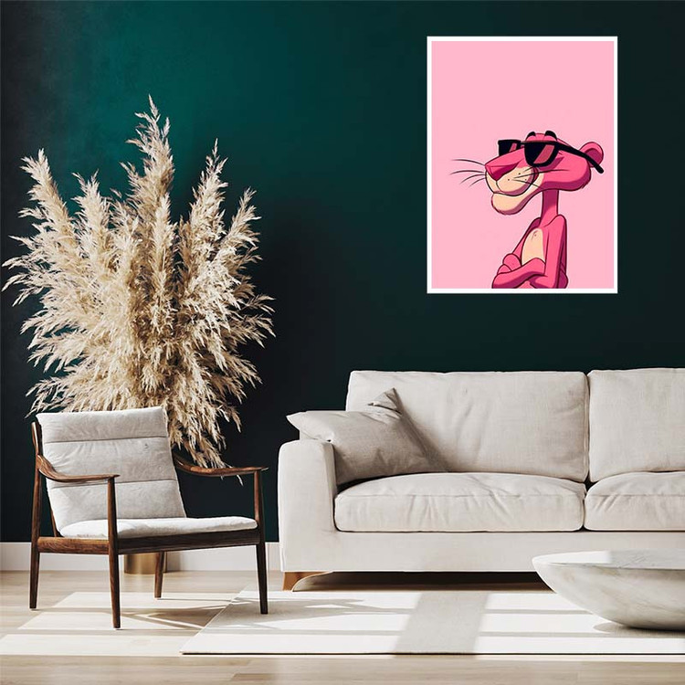پوستر کارنیکا طرح پلنگ صورتی pink panther کد 31213 مجموعه 8 عددی
