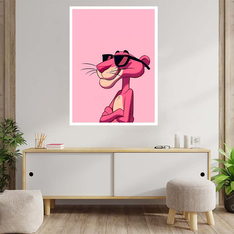 پوستر کارنیکا طرح پلنگ صورتی pink panther کد 31213 مجموعه 8 عددی