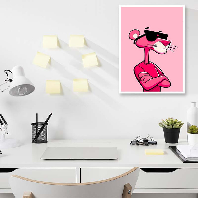 پوستر کارنیکا طرح پلنگ صورتی pink panther کد 31213 مجموعه 8 عددی