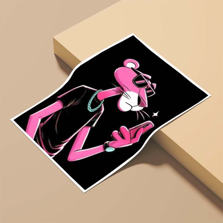 پوستر کارنیکا طرح پلنگ صورتی pink panther کد 31213 مجموعه 8 عددی