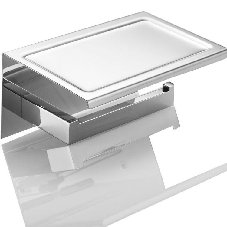 پایه رول دستمال کاغذی مدل صفحه دار استیل کد AK14