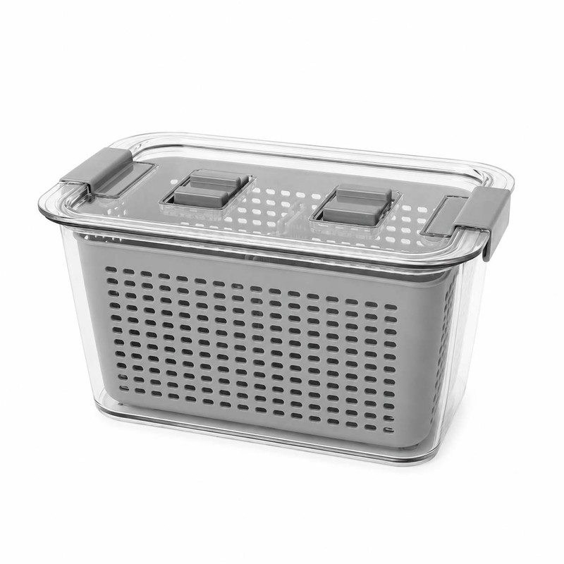 ظرف نگهدارنده با بدنه پلاستیکی مدل مرسانا 1531 مناسب برای قرار دادن در یخچال و فریزر و نگهدار سبزیجات