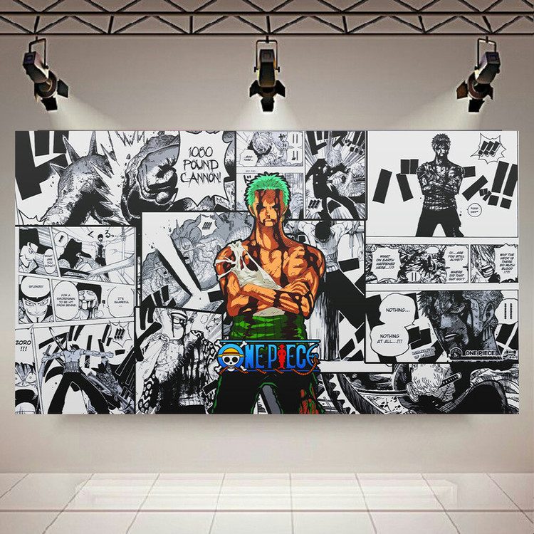 پوستر پارچه ای مدل طرح انیمه وان پیس مدل Roronoa Zoro کد AR30765