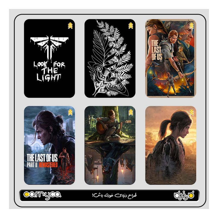 استیکر کارت کارنیکا طرح لست اف اس The Last of Us کد 69311 مجموعه 6 عددی