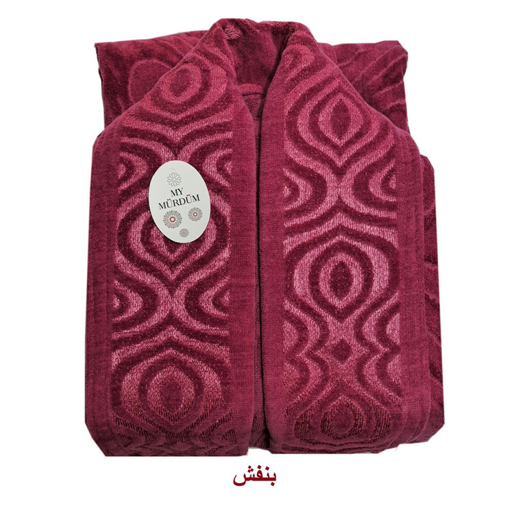 حوله پالتویی موردوم مدل تن پوش برجسته کد SA-90 سایز 125 سانتی متر