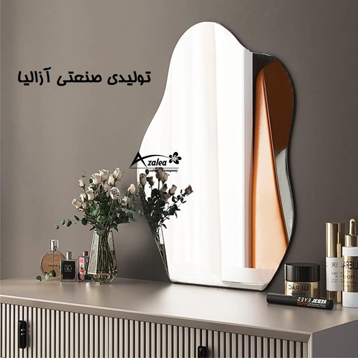 آینه سرویس بهداشتی آزالیا مدل بک لایت دفرمه DF2BC4060 سایز 60*40 سانتی متر