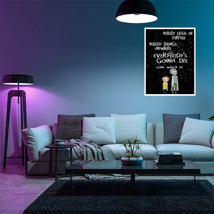پوستر کارنیکا طرح ریک و مورتی Rick and Morty کد 76373 مجموعه 8 عددی