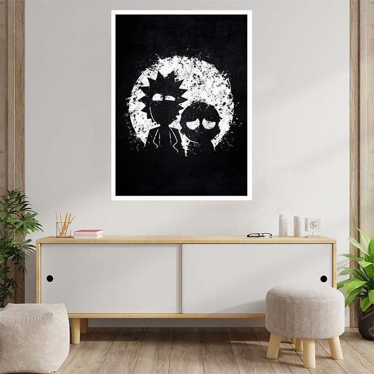پوستر کارنیکا طرح ریک و مورتی Rick and Morty کد 76373 مجموعه 8 عددی