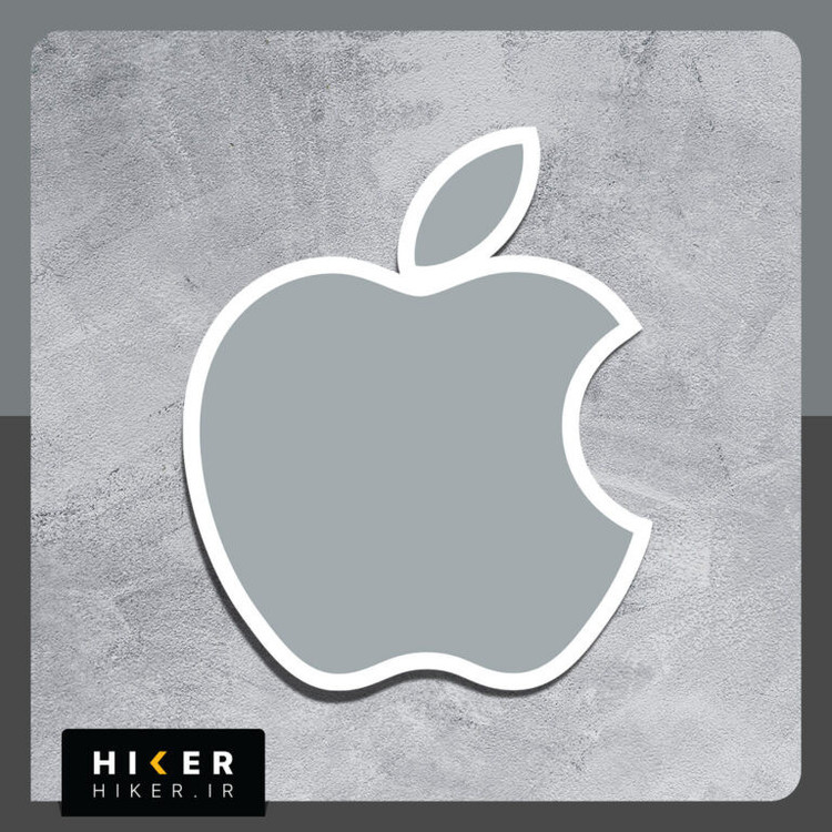 استیکر مدل لست پک طرح Apple Logo