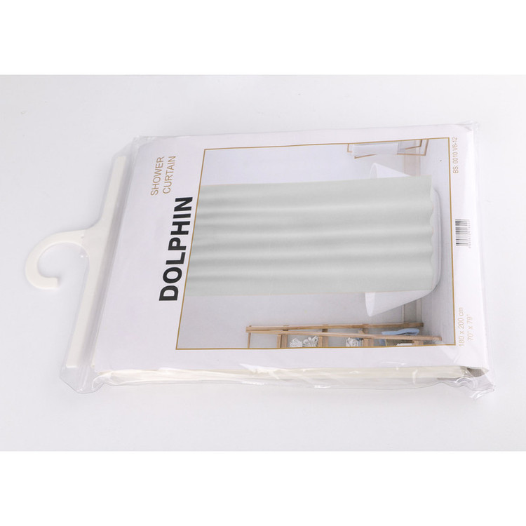 پرده حمام دلفین مدل 4250 سایز 180x200سانتی متر