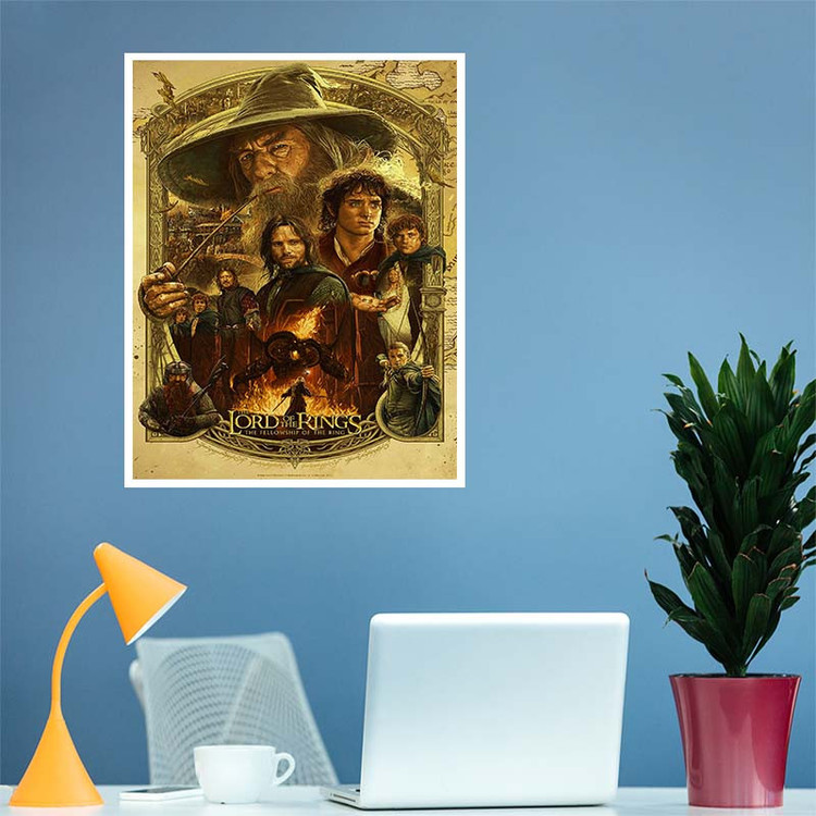 پوستر کارنیکا طرح ارباب حلقهها Lord of the Rings کد 99950 مجموعه 8 عددی