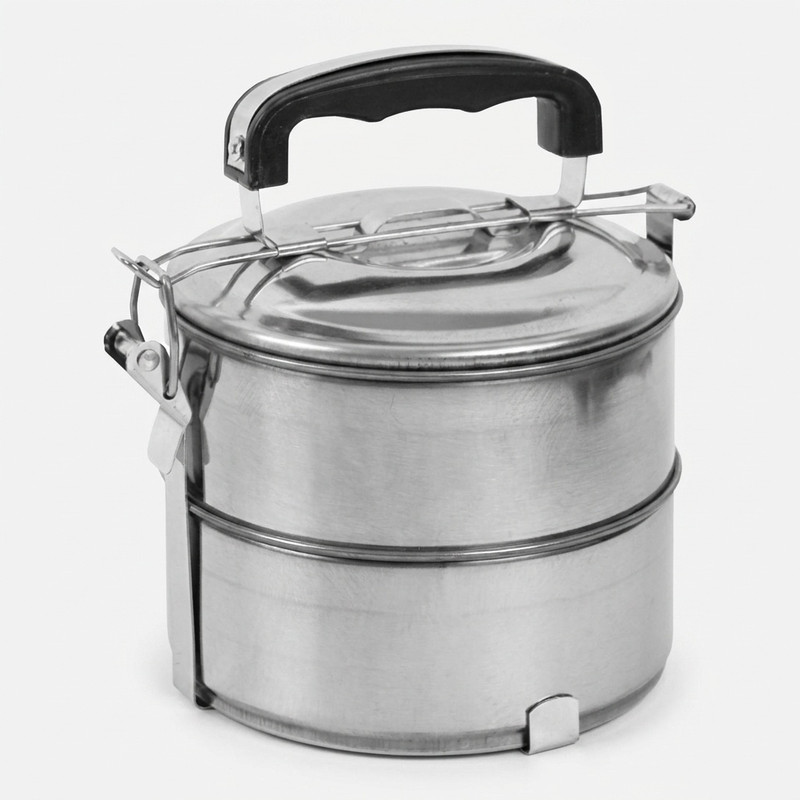 ظرف غذا مدل handle pot طرح دو طبقه قفل دار
