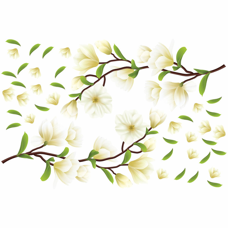 استیکر دیواری طرح شکوفه سیب کد 03