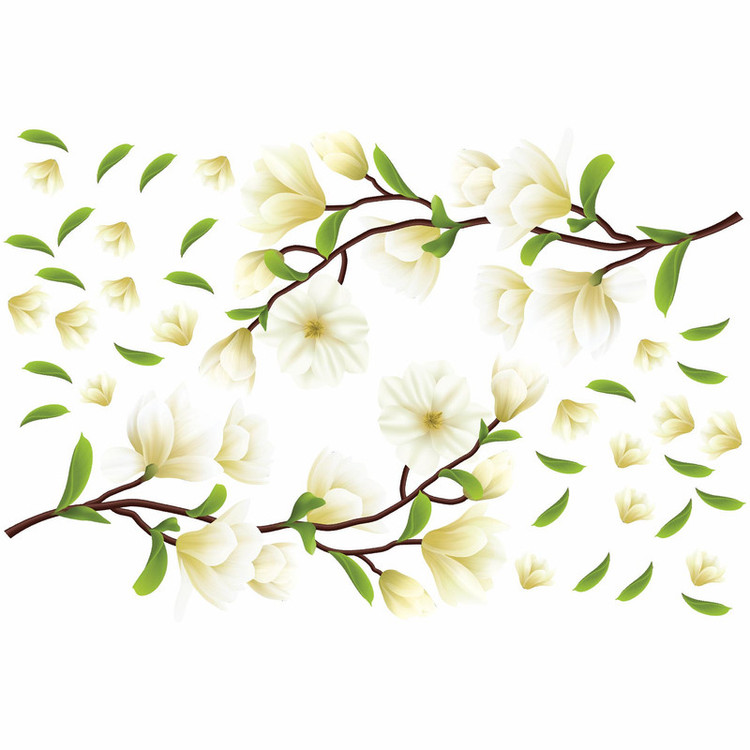 استیکر دیواری طرح شکوفه سیب کد 03