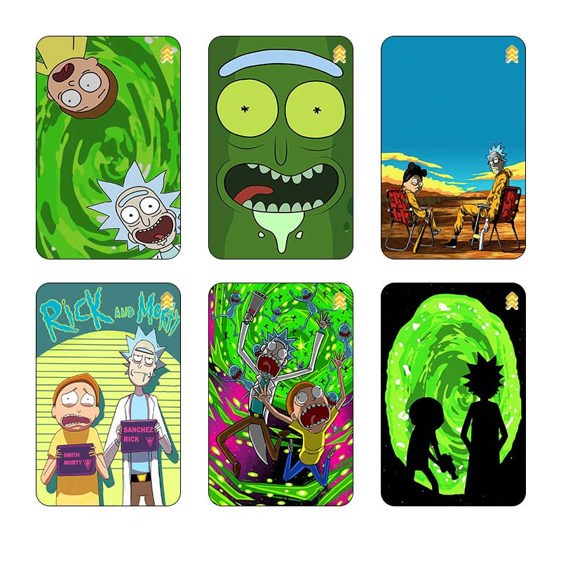 استیکر کارت کارنیکا طرح ریک و مورتی Rick and Morty کد 66723 مجموعه 6 عددی