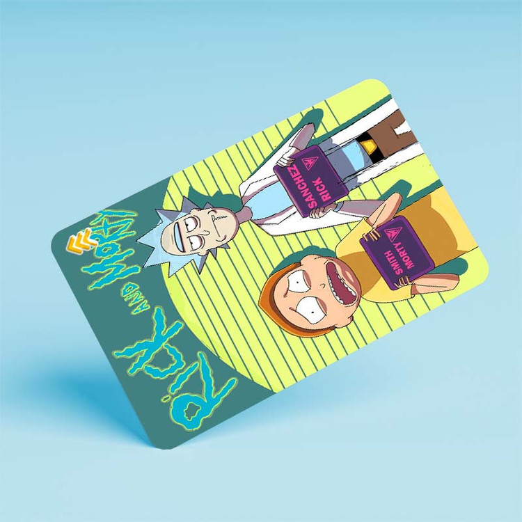 استیکر کارت کارنیکا طرح ریک و مورتی Rick and Morty کد 66723 مجموعه 6 عددی