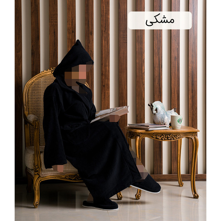 سرویس حوله پالتویی 2 تکه دنیز طرح فیوره سایز 125