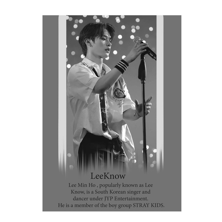 پوستر مدل استری کیدز Stray kids طرح لینو Leeknow کد 301