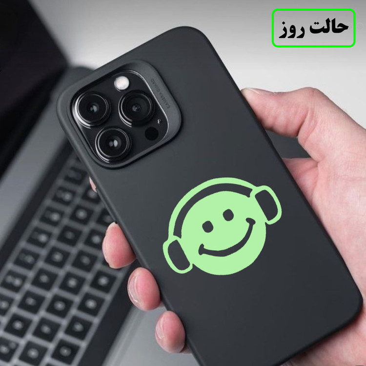 استیکر کلید و پریز مدل شبنما طرح ایموجی بسته چهار عددی