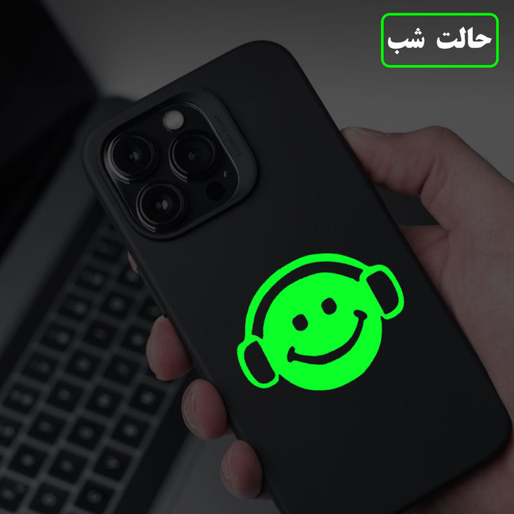 استیکر کلید و پریز مدل شبنما طرح ایموجی بسته چهار عددی