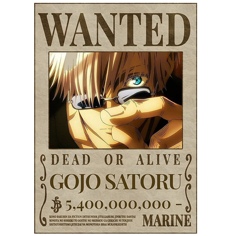 پوستر مدل تحت تعقیب انیمه جوجوتسو کایسن Jujutsu Kaisen طرح گوجو ساتورو Satoru Gojo کد 927