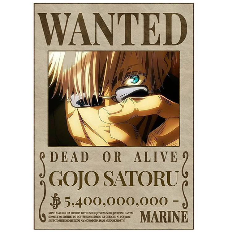 پوستر مدل تحت تعقیب انیمه جوجوتسو کایسن Jujutsu Kaisen طرح گوجو ساتورو Satoru Gojo کد 927