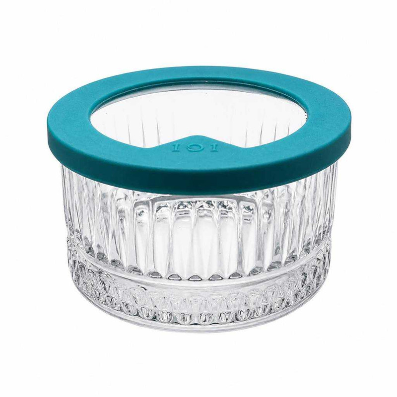 ظرف نگهدارنده با بدنه شیشه‌ شیشه و بلور اصفهان مدل HIDA برای قرار دادن در فریزر و یخچال مجموعه 6 عددی