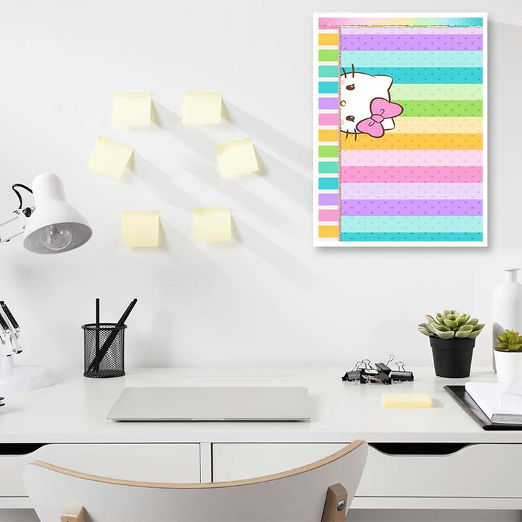پوستر کارنیکا طرح هلو کیتی hello kitty کد 97726 مجموعه 8 عددی