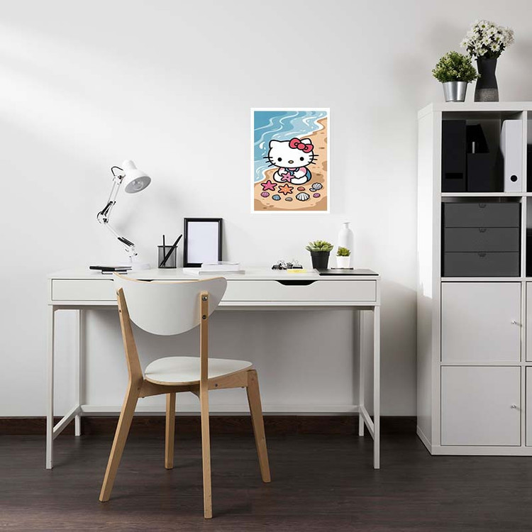 پوستر کارنیکا طرح هلو کیتی hello kitty کد 97726 مجموعه 8 عددی