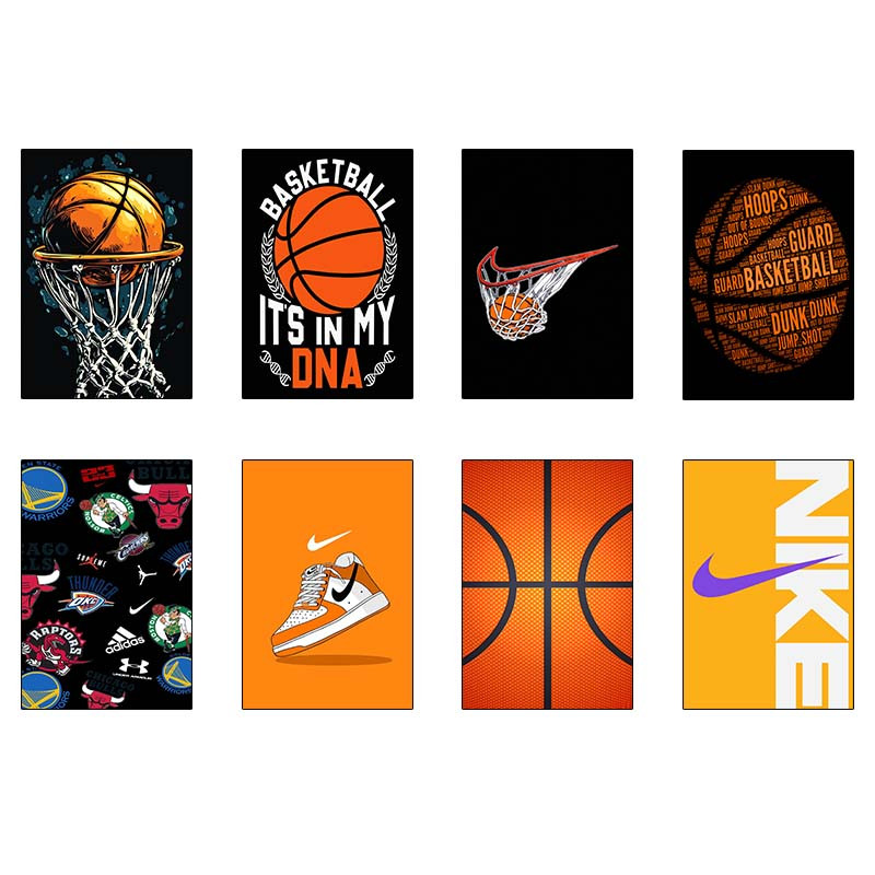 پوستر کارنیکا طرح عاشق بسکتبال Basketball Lover کد 40295 مجموعه 8 عددی