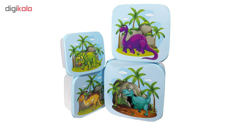ظرف نگهدارنده هوبی لایف مدل Fun Box مجموعه 4 عددی