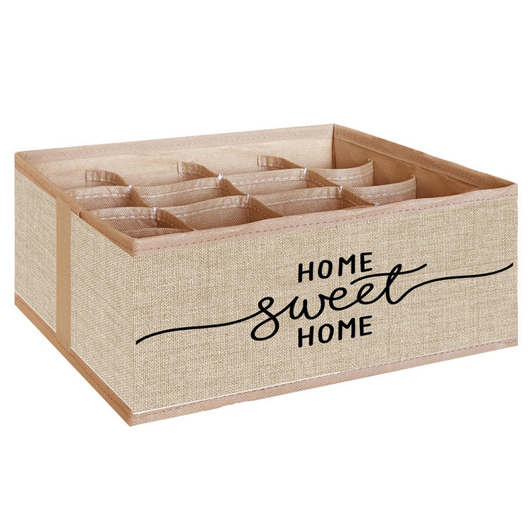 نظم دهنده مدل لباس زیر و جوراب طرح لینن HOME SWEET HOME کد ORG16