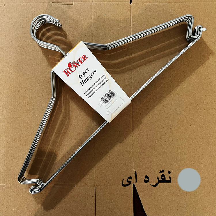 چوب لباسی ردفلاور مدل سناتور کد THICK بسته 6 عددی