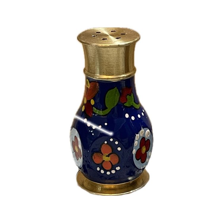 نمکدان برنجی مدل میناکاری کد 002