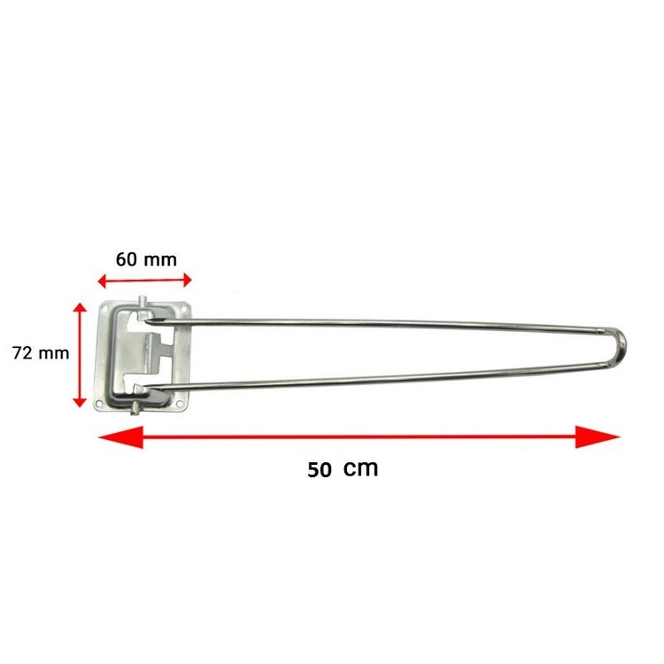 پایه میز مدل تاشو پیچ یار کد 50 مجموعه 4 عددی