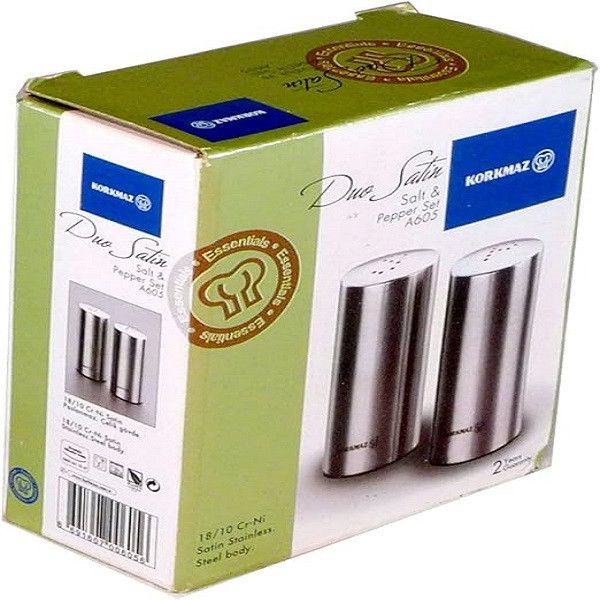 ست نمکدان فلفل پاش کرکماز مدل satin کد 602 مجموعه 2 عددی