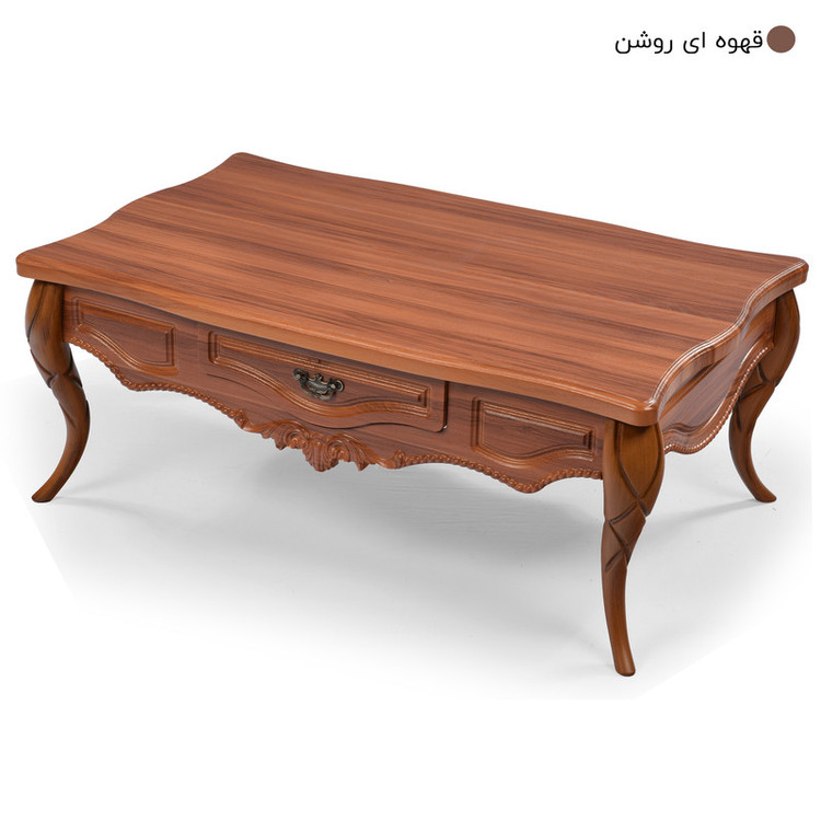 میز پذیرایی میز چوب مدل پیچک مجموعه 4 عددی