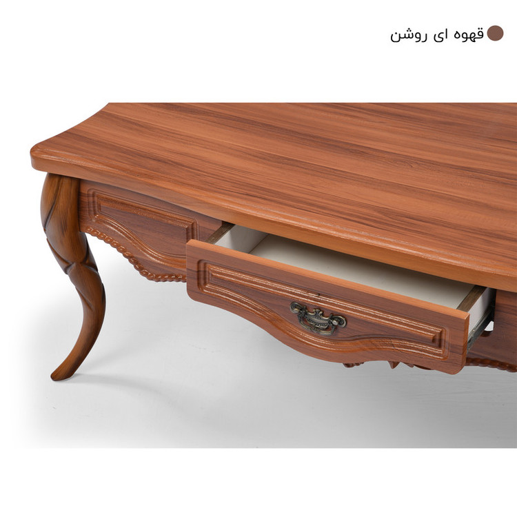 میز پذیرایی میز چوب مدل پیچک مجموعه 4 عددی