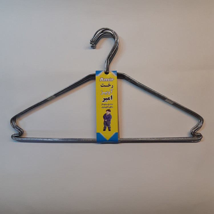 چوب لباسی مدل فلزی کد 355 بسته 6 عددی