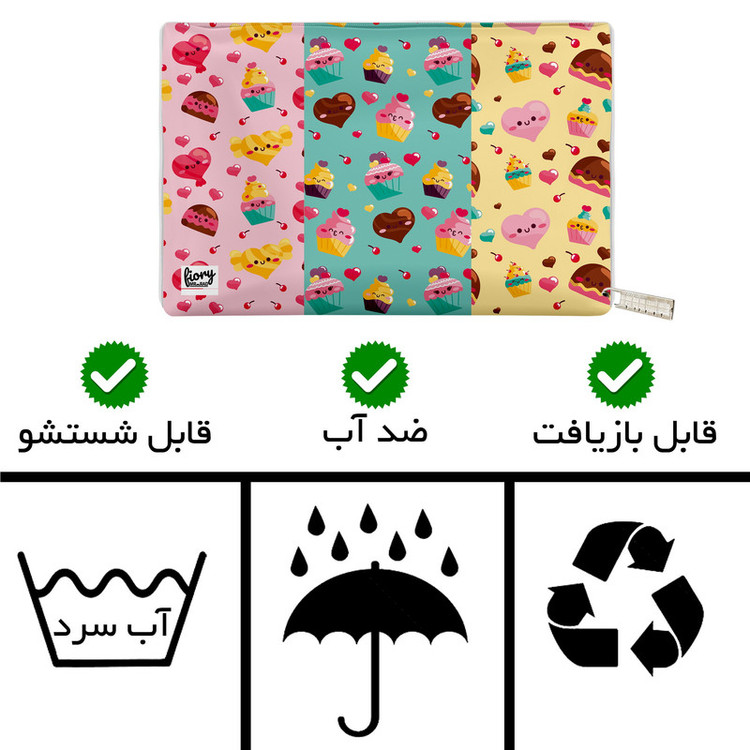 جای لقمه مستر راد مدل کاپ کیک طرح فانتزی کد fiory 2193