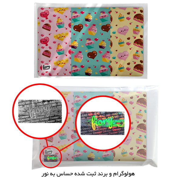 جای لقمه مستر راد مدل کاپ کیک طرح فانتزی کد fiory 2193