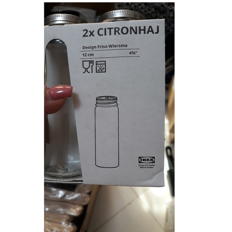 نمک و فلفل پاش ایکیا مدل CITRONHAJ بسته 2 عددی