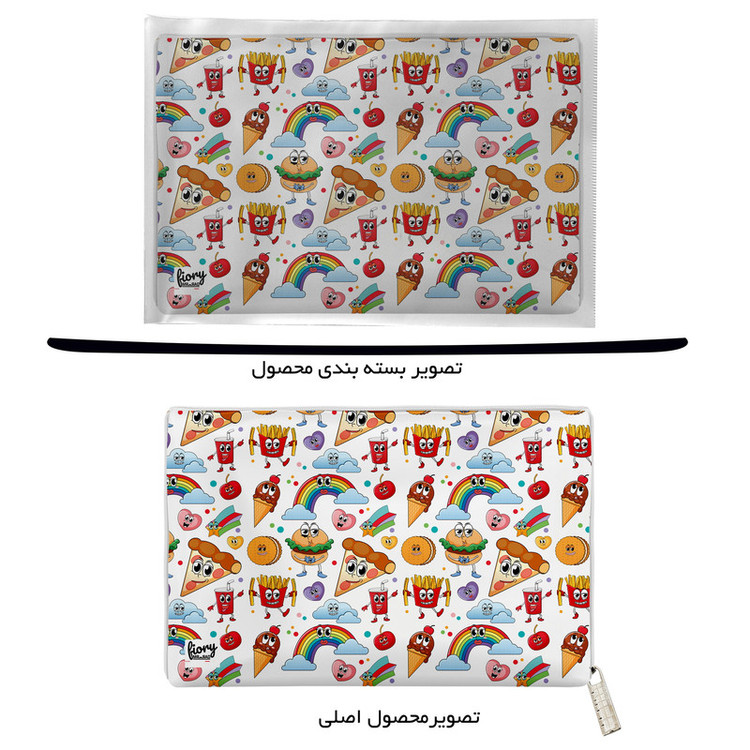 جای لقمه مستر راد مدل فست فود طرح کیوت کارتونی کدFast food 2192